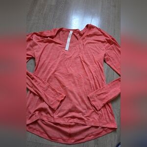 lululemon athletica Coral Long Sleeve Tee